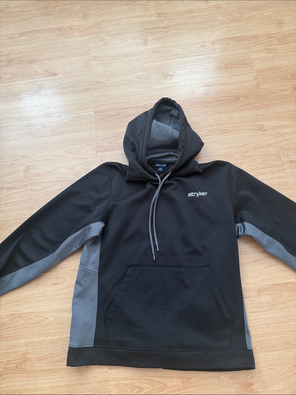 Men's Black & Gray Lightweight Hooded Jacket
